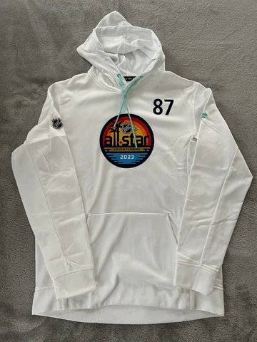 Pittsburgh Penguins Sidney Crosby Used All-Star Game Issued Fanatics Hoodie 2023 Cover