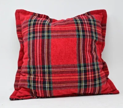 Brentwood Originals Holiday Plaid Decorative Pillow 18" x 18" - Image 1 of 2