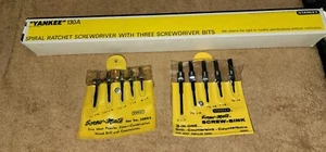 Stanley Yankee 130A & 2 Countersink Drill Bit Sets 1525A & 1524S USA ๐บ๐ธ NOS - Picture 1 of 22