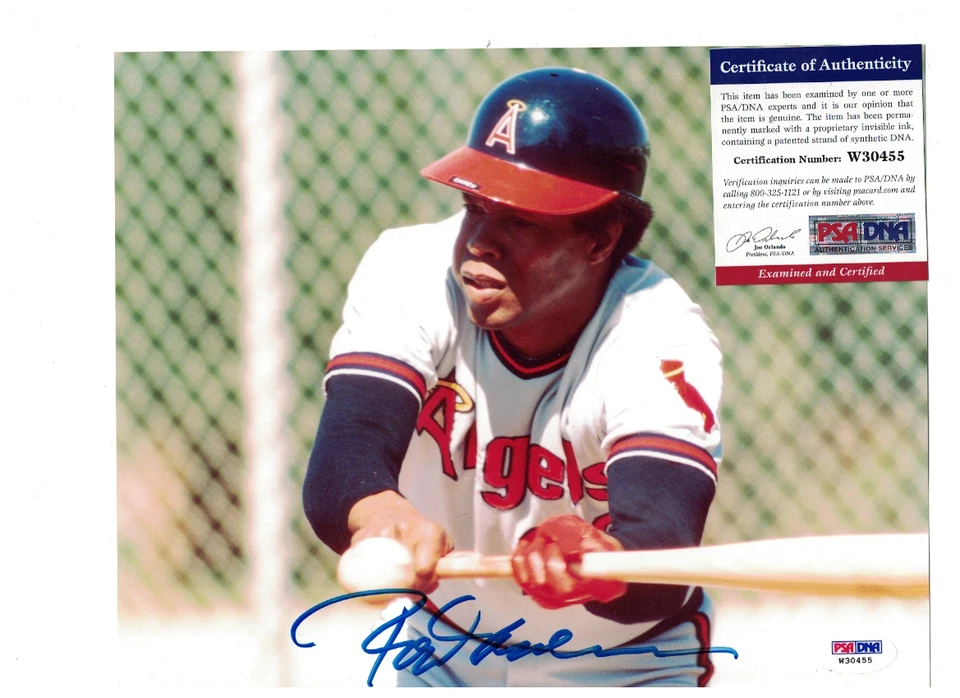 Rod Carew California Angels Signed 8x10 Photo PSA/DNA - Image 1 of 1