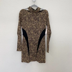 Free People Bodycon-Nachtkleid geblümt Paisley Langarm Damen Medium NEU - Bild 1 von 8