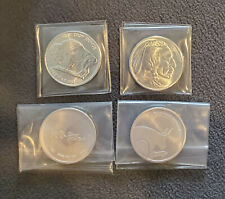 4 x 1 Oz Pure Silver Coin Round Bullion Lot Gold Bull .9999 Buffalo Indian Head