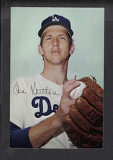 1971 Ticketron Los Angeles Dodgers Schedule Don Sutton HOF Pitcher 1 Crease Free