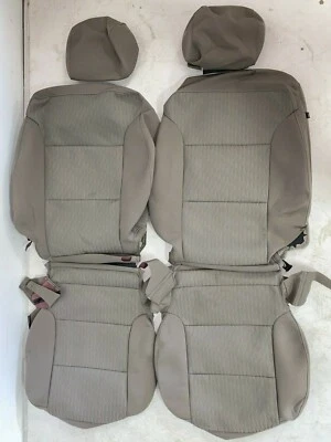 2015-2019 GMC YUKON XL LS SLT OEM FACTORY LIGHT CAMEL CLOTH SEAT COVERS - Image 1 of 4