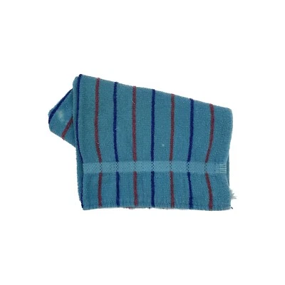 Toalla de baño a rayas - Paño de piscina de playa a rayas de algodón azul vintage - 26 x 36 pulgadas Foto 1 de 4