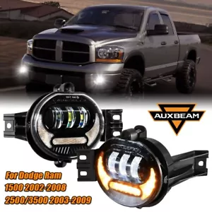 For Dodge Ram 1500 2002-2008/2500 3500 2003-2009 LED Fog Light DRL Turn Signal - Picture 1 of 12