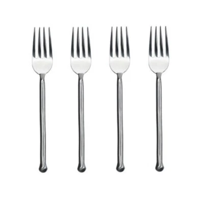 Gourmet Settings Exotique Platinum 18/10 Stainless Salad Fork (Set of Four)