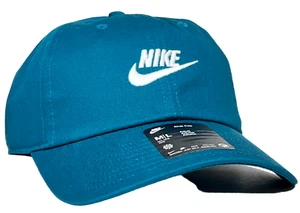 Nike Club Cap Teal & White Swoosh + Nike Unisex Move to Zero 100% Cotone M/L - Foto 1 di 12