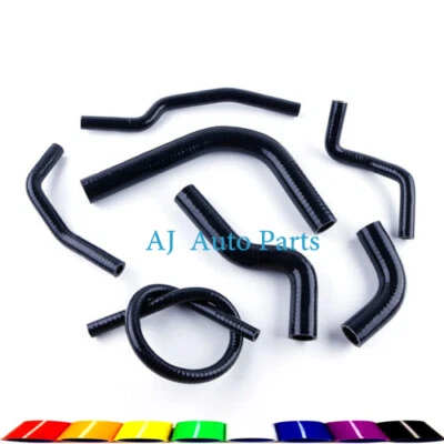 PARA SUZUKI SAMURAI 1986-1995 1987 1988 Silicona Radiador Calentador Mangueras y Negro Foto 1 de 4