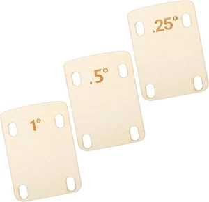 Gitarrenhals-Unterlegscheiben 3 Stück massives Ahornholz Halsscheibe Schutz Holz zum Anschrauben Nec - Bild 1 von 8
