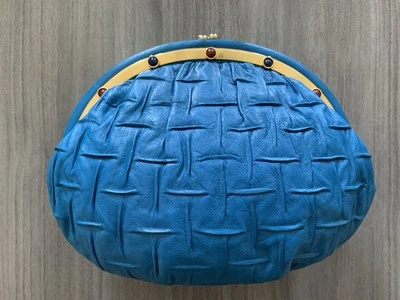Cartera clutch vintage azul judith leiber años 80’s 90’s Foto 1 de 4