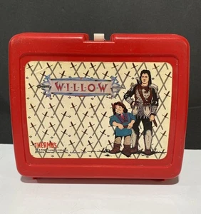Lonchera vintage de plástico rojo Willow Val Kilmer 1988 sin termo LucasFilm termo - Imagen 1 de 10