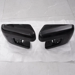 2x Side Mirror Cover Cap Replacement w/ Hole Gloss Black For Ford F-150 2021-25 - Picture 1 of 15