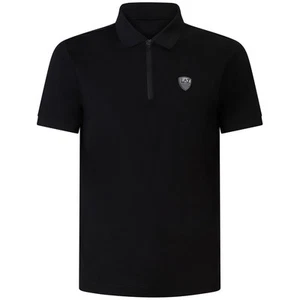 EA7 - Polo nera con mini logo per uomo - Foto 1 di 1