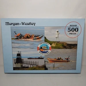 Portishead 500 Piece Jigsaw Puzzle Morgan Westley Lifeboat Lighthouses Complete - Picture 1 of 9
