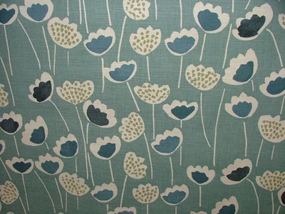 Baumwolle Stoff Prestigious Textiles Clara Indigo Kissen Polster 1.5 Meter - Bild 1 von 4