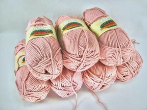 Patons Baumwolle Grobstrick Garn Kreide Rosa 3 1/2 Unzen Knäuel Hergestellt in Kanada Menge 7 - Bild 1 von 8