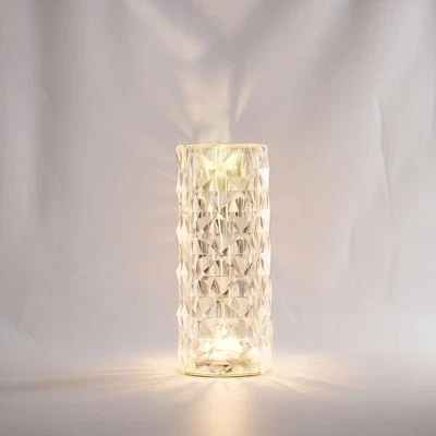 GLOBE LED Integrated Rechargeable Crystal Portable Touch Lamp - Image 1 of 3
