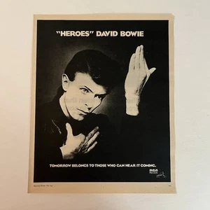 David Bowie Heroes 1977 12.5" x 10" Advert - Picture 1 of 1