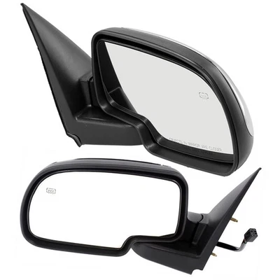 Mirrors Set Chrome For 1999-02 Chevrolet Silverado / GMC Sierra 1500 2500HD 3500 - Image 1 of 4
