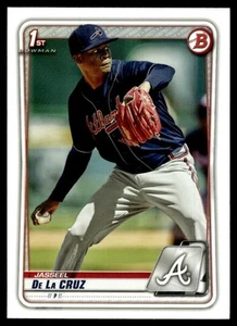 2020 Bowman Prospects Jasseel De La Cruz Rookie Atlanta Braves #BP-115 - Picture 1 of 2