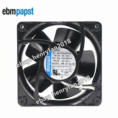4656N Ebmpapst 230VAC 19/18W Fan 120/115mA 120*120*38mm Cabinet Axial Fan - Image 1 of 4