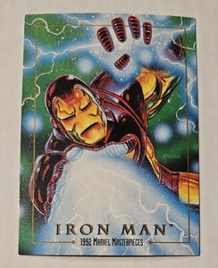 IRON MAN 1992 SkyBox Marvel Masterpieces #38 Comic Book Super Hero Avengers - Imagen 1 de 3