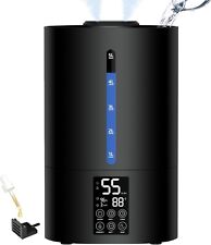 Quiet 5L Ultrasonic Humidifier - Sleek, Top-Fill, Essential Oil Ready - NEW
