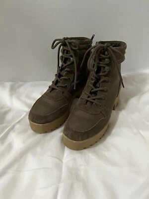 Botines Steve Madden para mujer con plataforma de excursionista talla 7 oliva Foto 1 de 4