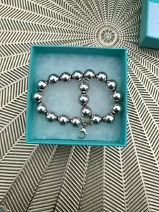 Ladies TIFFANY & Co. Hardware silver 8" Ball Bracelet - Picture 1 of 7