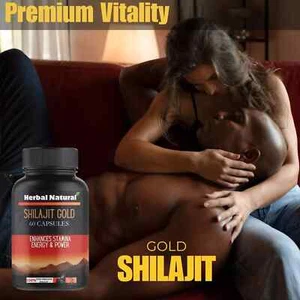 Shilajit Gold 100 % puro extremadamente potente, fuerza de resistencia, vitalidad, vigor 60C - Imagen 1 de 7