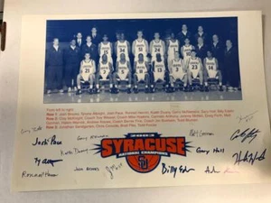 Syracuse Basketball National Champions Team Photo Poster Carmelo Anthony 11x16 - Picture 1 of 1