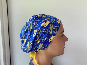 Pitt Panthers Surgical Scrub Cap,Pittsburgh Panthers Scrub, Tie iback Adjustable - Picture 1 of 3