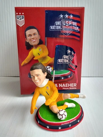 Alyssa Naeher Soccer Player Bobblehead Legends of The "Pitch" by FOCO -Open Box Cover