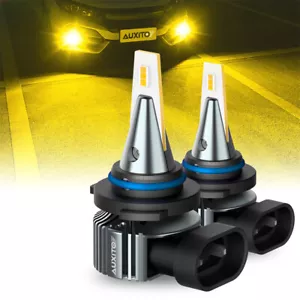 New Auxito Golden Yellow 9006 HB4 LED Front Fog Driving Light Bulbs Super Bright - Picture 1 of 10