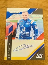 2019 Prizm Cole Custer Driver Signatures Red Blue Gold Prizms 7/24 Rainbow Auto