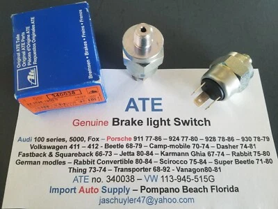 Interruptor ATE Brake Lite genuino Audi - Porsche 911 924 924 928 930 - Volkswagen Foto 1 de 4
