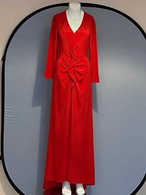 Новый с Ярлыками красный платье полной длины платье размер маленький 6-8 США - Изображение 1 из 4