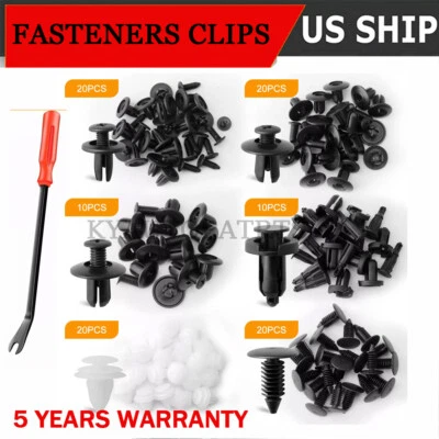For Mazda 6 sizes Push Pin Rivet Bumper Door Trim Panel Retainer Clip Fastener Foto 1 de 4
