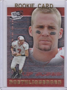 Tarjeta de novato Ben Roethlisberger Pittsburgh Steelers Fútbol 2004 Cerca $$ RC - Imagen 1 de 2