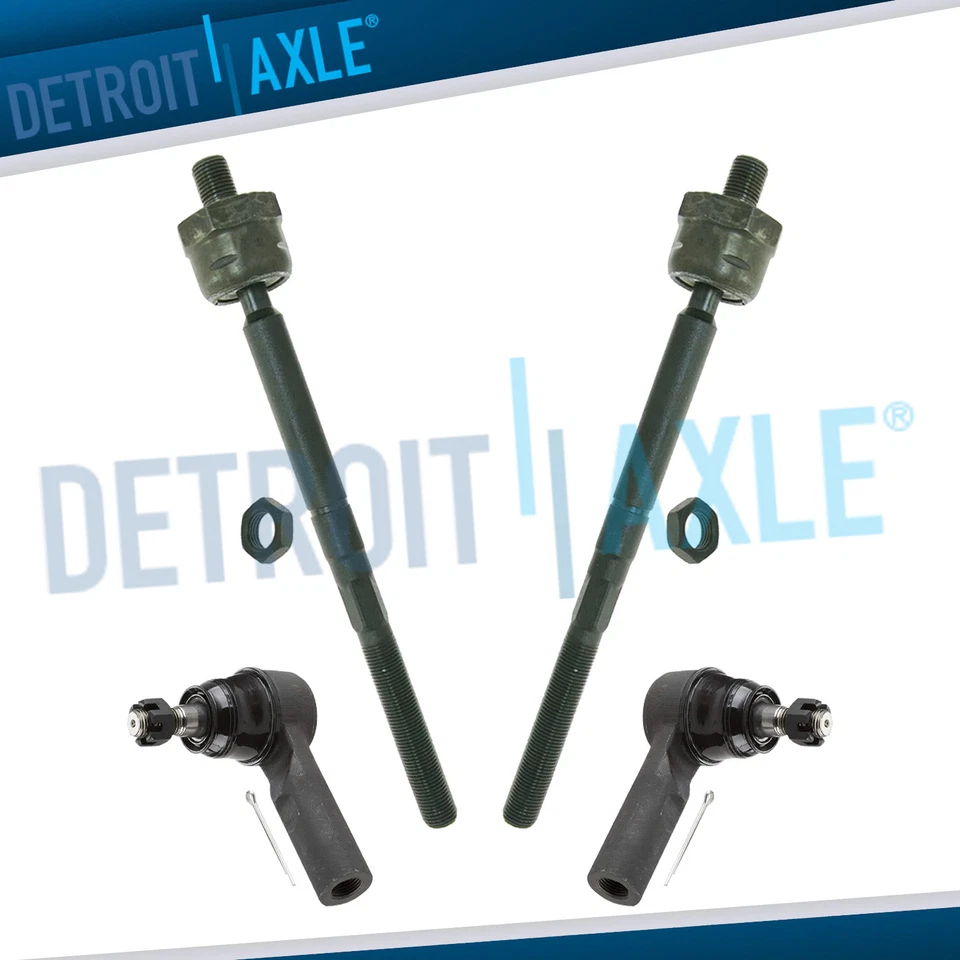 Extremos de barra de amarre exterior interior delantero 4 piezas para Dodge Durango 2004-2006 5 tacos rosca de 16 mm Foto 1 de 4