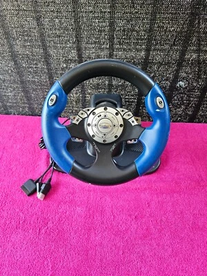 Intec Steering Racing Wheel (No Pedals) For Playstation 2 -Xbox -GameCube -PS2 - Image 1 of 4
