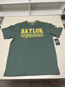 New Baylor BU Bears T-Shirt Men’s Large Colosseum Athletics Green and Yellow - Picture 1 of 7