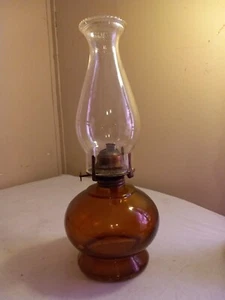 Amber Kerosene Lamp 15 Inches - Picture 1 of 5