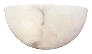 Metropolitan N2031-1 6" Tall Wall Sconce with Alabaster Stone Shade, White - Picture 1 of 2