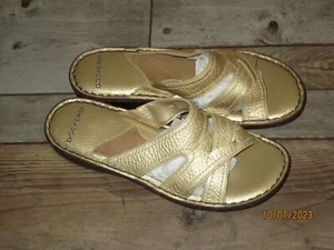 Dockers Damen-Sandale 7M GOLD Cambreek Pantolette offene Zehenpartie Leder Freizeit Komfort - Bild 1 von 9