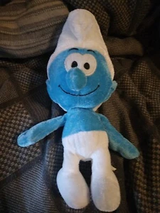 The Smurfs Peyo Stuffed Plush Toy 2010 Blue & White Nanco 12 Inches Tall - Picture 1 of 2
