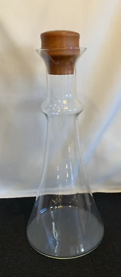 Dansk Jarra Jarra Vidrio Teca Tapón Diseño Vintage Dinamarca Foto 1 de 4