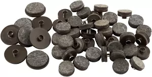 SoftTouch Round Nail-On Furniture Glides - Brown, 48 Pack - Picture 1 of 8