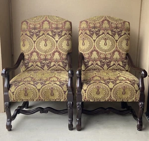 2 Bernhardt Italian Style Living Room Armchairs - Picture 1 of 18